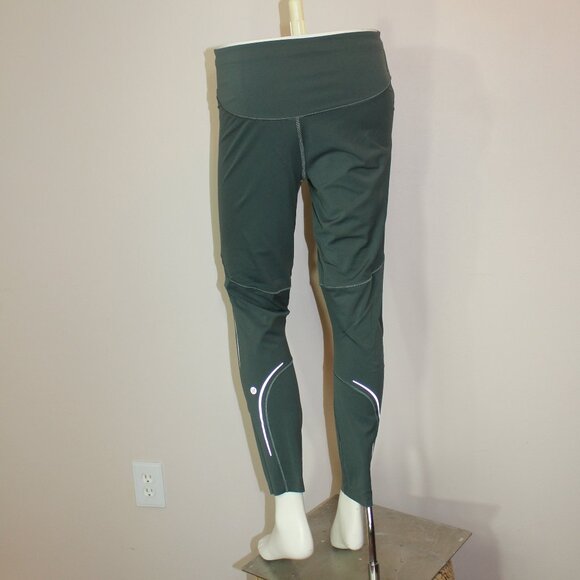 Lululemon High-Rise Reflective In Smoked Spruce Leggings size 10 - Picture 3 of 8